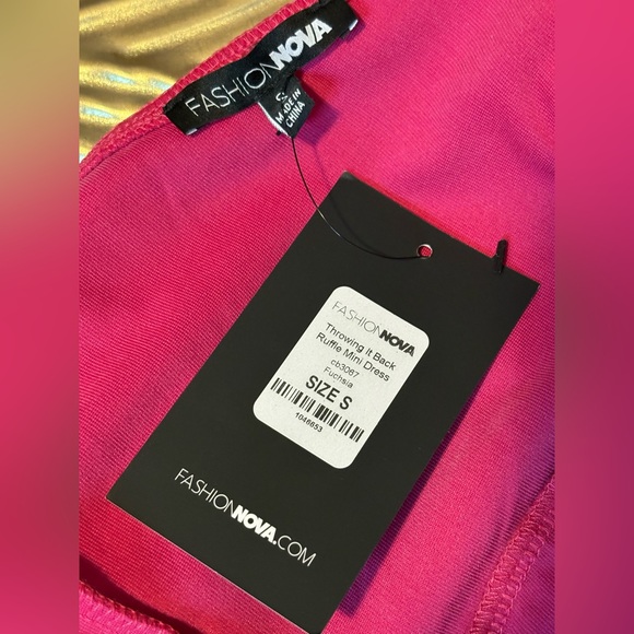 Fashion Nova Fuchsia Ruffle Mini Dress - Picture 6 of 7